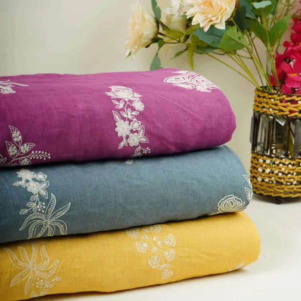 Dusty_Denim_Thread_Embroidery_Pure_Linen_Fabric_Sn_31245_Default_Title