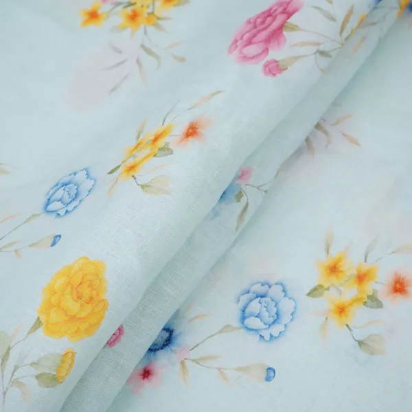 Light_Aqua_Blue_Floral_Print_40s_Pure_Linen_Fabric_Vf_31348_Default_Title