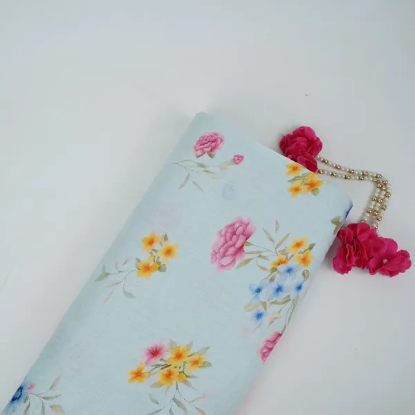 Light_Aqua_Blue_Floral_Print_40s_Pure_Linen_Fabric_Vf_31348_Default_Title