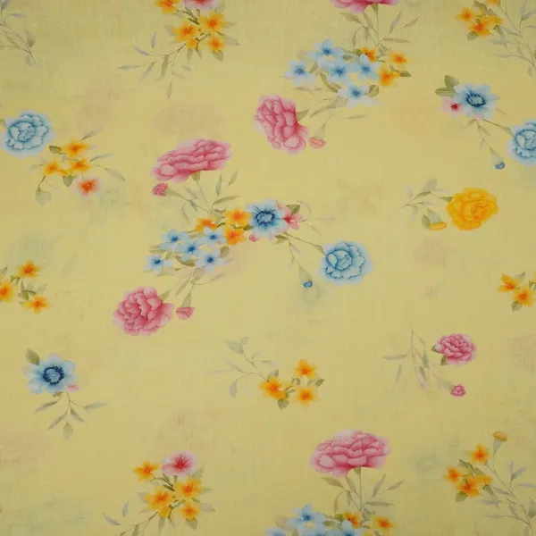 Butter_Yellow_Floral_Print_40s_Pure_Linen_Fabric_Vf_31349_Default_Title