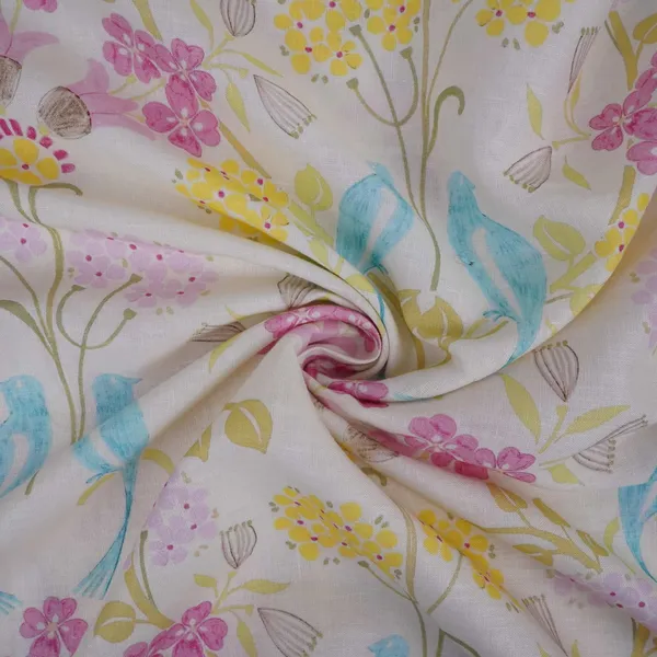 Cream_Tropical_Floral_Print_40s_Pure_Linen_Fabric_Vf_31350_Default_Title