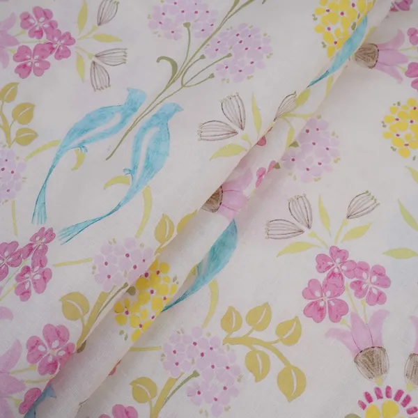 Cream_Tropical_Floral_Print_40s_Pure_Linen_Fabric_Vf_31350_Default_Title