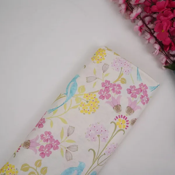 Cream_Tropical_Floral_Print_40s_Pure_Linen_Fabric_Vf_31350_Default_Title