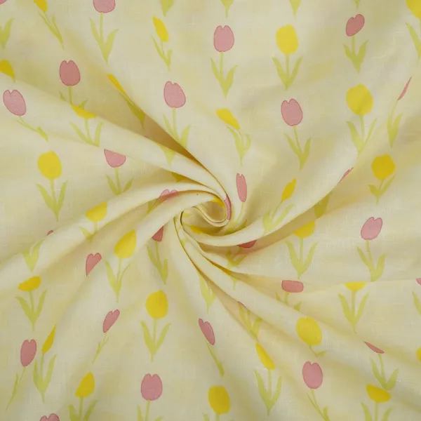Cream_Floral_Print_40s_Pure_Linen_Fabric_Vf_31351_Default_Title