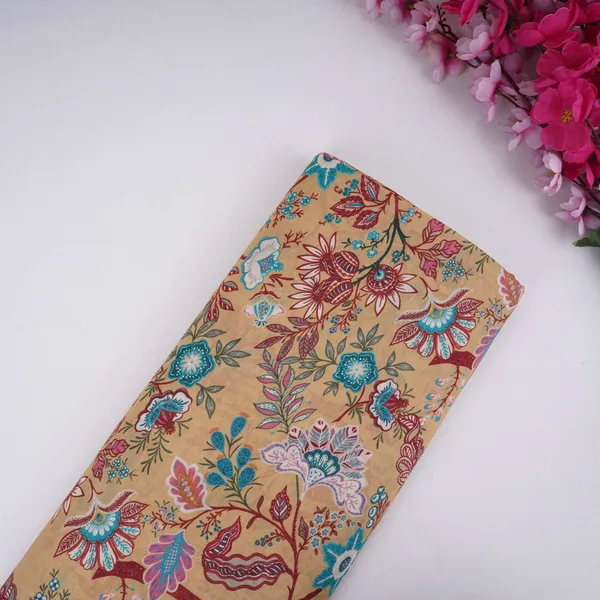 Olive_Green_With_Multicolor_Kalamkari_Print_Pure_Linen_Fabric_Gts_31330_Default_Title