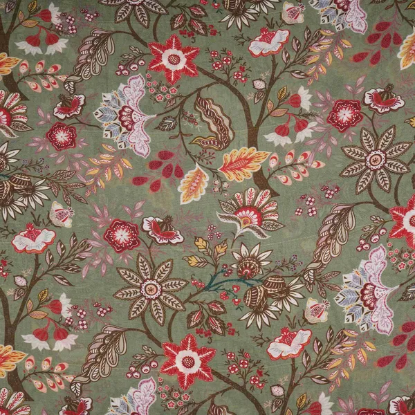 Mehendi_Green_With_Multicolor_Kalamkari_Print_Pure_Linen_Fabric_Gts_31331_Default_Title