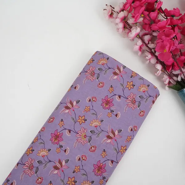 Lilac_Floral_Print_Pure_Linen_Fabric_Gts_31336_Default_Title