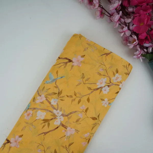 Yellow_Floral_Print_Pure_Linen_Fabric_Gts_31339_Default_Title