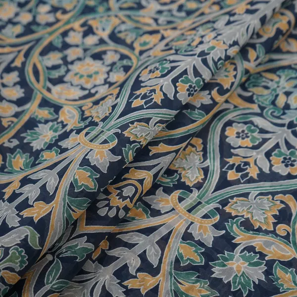 Navy_Blue_With_Multicolor_Kalamkari_Print_Mul_Chanderi_Fabric_Vf_31346_Default_Title