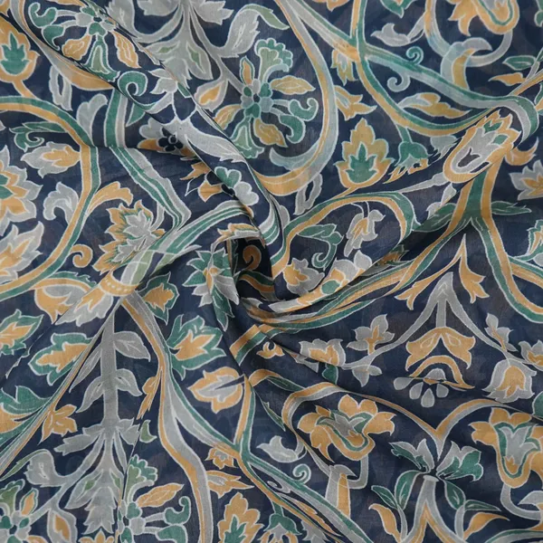 Navy_Blue_With_Multicolor_Kalamkari_Print_Mul_Chanderi_Fabric_Vf_31346_Default_Title