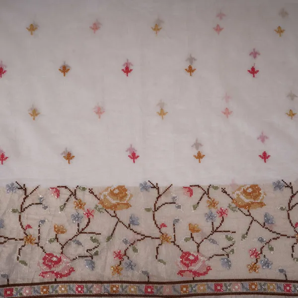 White_Dyeable_Cross_Stitch_Work_Chanderi_Fabric_Ctf_31378_Default_Title