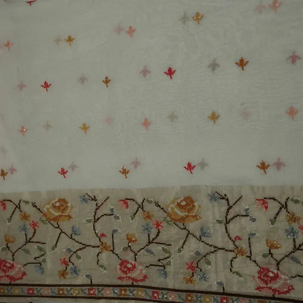 White_Dyeable_Cross_Stitch_Work_Chanderi_Fabric_Ctf_31378_Default_Title