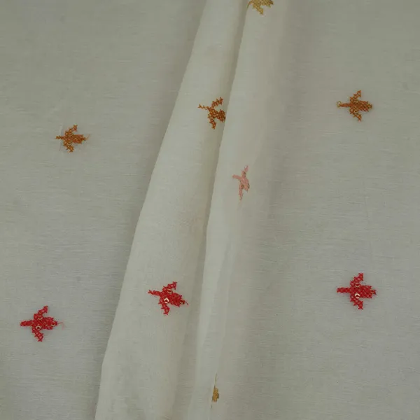 White_Dyeable_Cross_Stitch_Work_Chanderi_Fabric_Ctf_31378_Default_Title