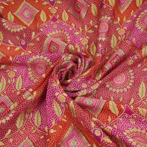 Magenta_Pink_Bandhani_Floral_Georgette_Jaal_Fabric_Mti_31548_Default_Title