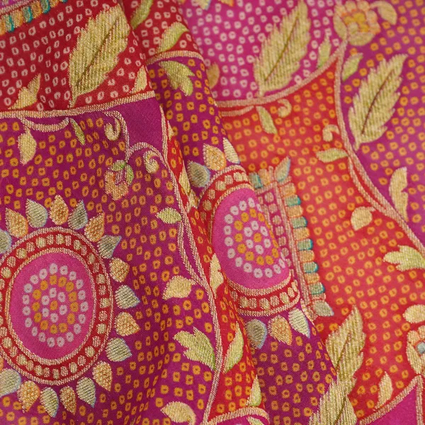Magenta_Pink_Bandhani_Floral_Georgette_Jaal_Fabric_Mti_31548_Default_Title
