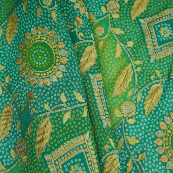 Teal_Blue_Parrot_Green_Bandhani_Floral_Georgette_Jaal_Fabric_Mti_31549_Default_Title