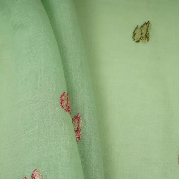 Mint_Blue_Thread_Border_Embroidery_Chinon_Cotton_Slub_Fabric_Vfs_31529_Default_Title