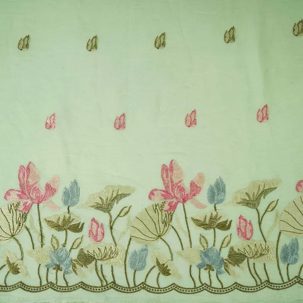Mint_Blue_Thread_Border_Embroidery_Chinon_Cotton_Slub_Fabric_Vfs_31529_Default_Title