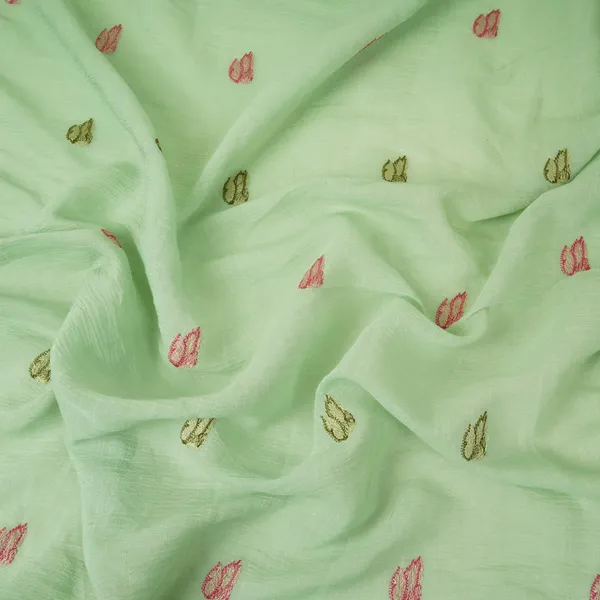 Mint_Blue_Thread_Border_Embroidery_Chinon_Cotton_Slub_Fabric_Vfs_31529_Default_Title