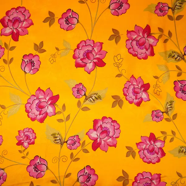 Mustard_Yellow_Floral_Print_Silk_Satin_Fabric_Nvc_31556_Default_Title