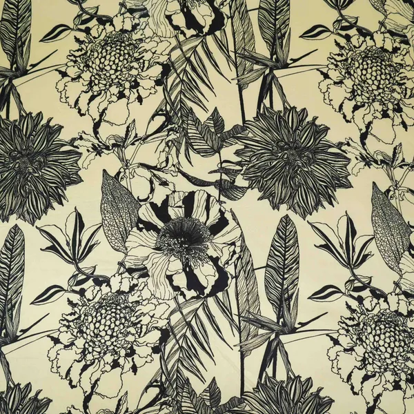 Cream_Floral_Print_Silk_Satin_Fabric_Nvc_31567_Default_Title