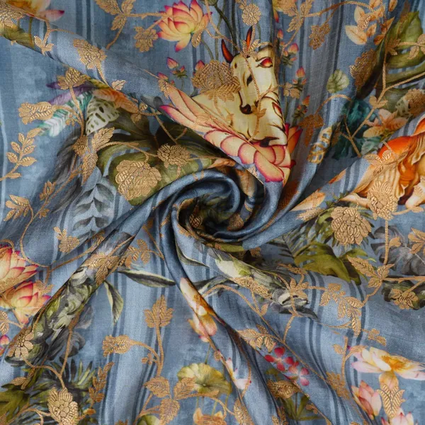 Teal_Blue_Pichwai_Jacquard_Stripes_Raw_Mango_Silk_Fabric_Cw_31581_Default_Title
