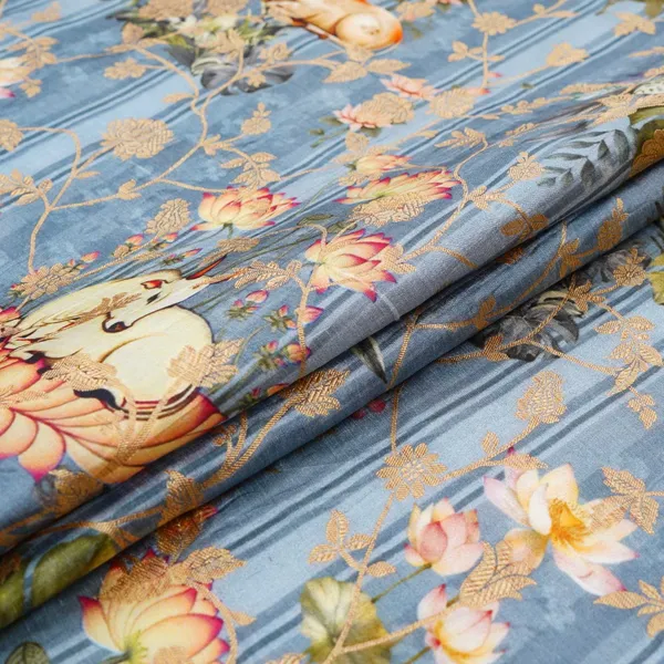 Teal_Blue_Pichwai_Jacquard_Stripes_Raw_Mango_Silk_Fabric_Cw_31581_Default_Title