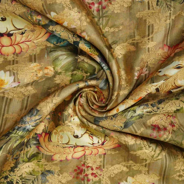 Olive_Green_Pichwai_Jacquard_Stripes_Raw_Mango_Silk_Fabric_Cw_31582_Default_Title