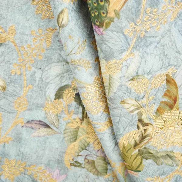Sage_Green_Pichwai_Jacquard_Print_Raw_Mango_Silk_Fabric_Cw_31586_Default_Title