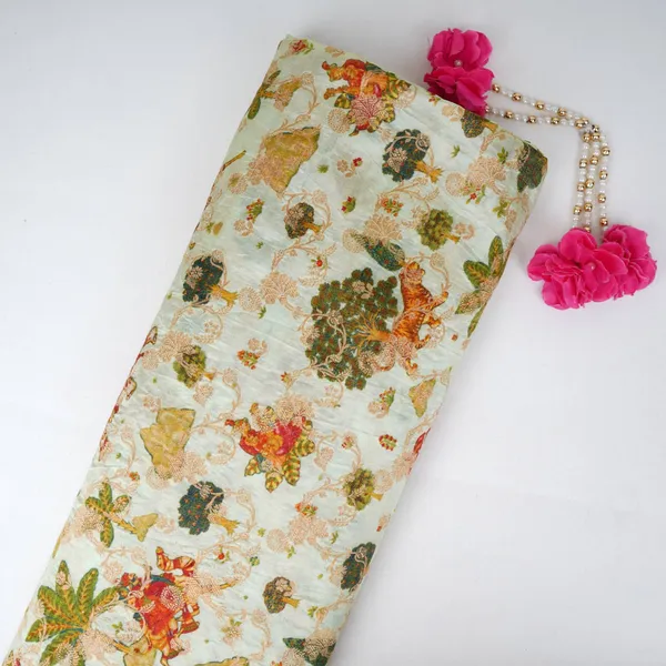Mint_Green_Traditional_Jacquard_Print_Raw_Mango_Silk_Fabric_Cw_31588_Default_Title