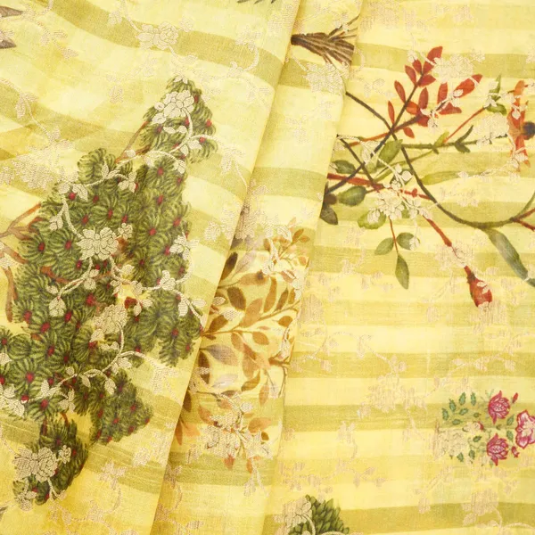 Lime_Green_Floral_Jacquard_Stripes_Raw_Mango_Silk_Fabric_Cw_31592_Default_Title