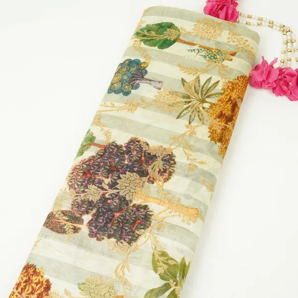 Grey_Floral_Jacquard_Print_Raw_Mango_Silk_Fabric_Cw_31594_Default_Title