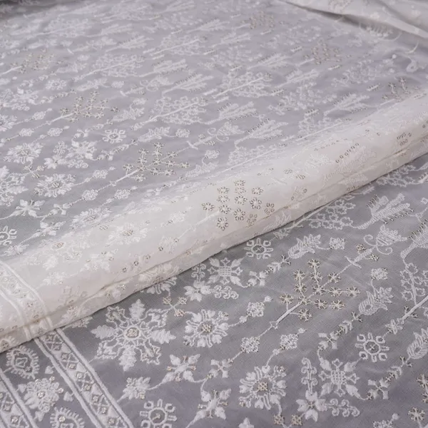 White_Dyeable_Chikankari_Embroidery_Georgette_Fabric_Vfs_31699_Default_Title
