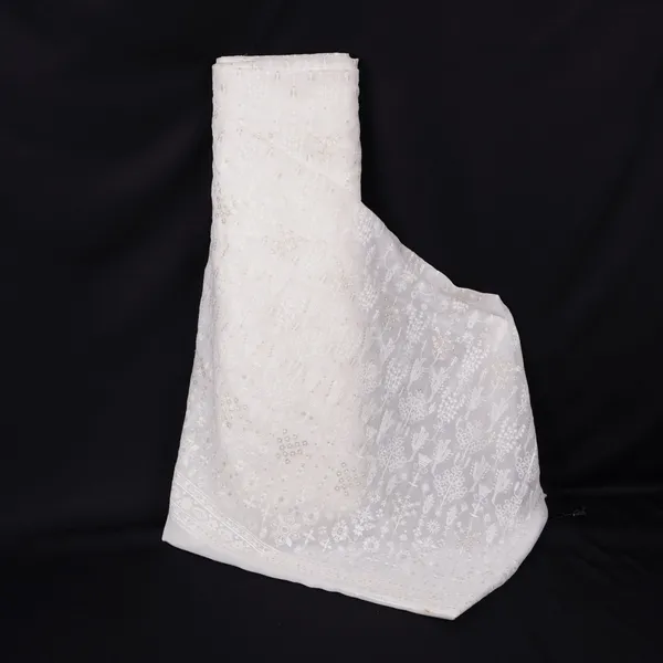 White_Dyeable_Chikankari_Embroidery_Georgette_Fabric_Vfs_31699_Default_Title