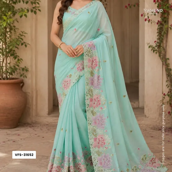 Aqua_Blue_Cutwork_Embroidery_Crepe_Fabric_Vfs_31652_Default_Title