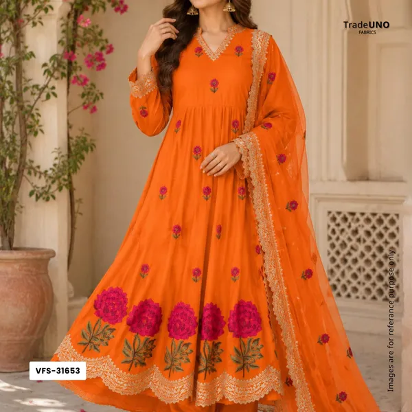 Orange_Border_Embroidery_Crepe_Fabric_Vfs_31653_Default_Title
