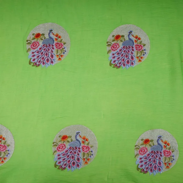 Parrot_Green_Floral_Buta_Patch_Embroidery_Chinon_Cotton_Slub_Fabric_Vfs_31656_Default_Title