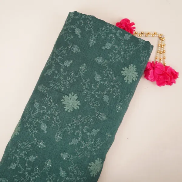 Forest_Green_Floral_Jaal_Embroidery_Raw_Silk_Fabric_Vfs_31667_Default_Title