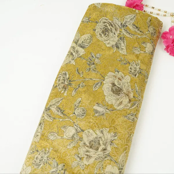 Mustard_Yellow_Floral_Jacquard_Tissue_Fabric_Mtf_31794_Default_Title