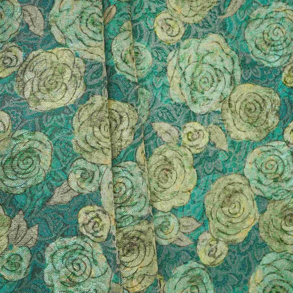 Dark_Teal_Floral_Jacquard_Tissue_Fabric_Mtf_31798_Default_Title