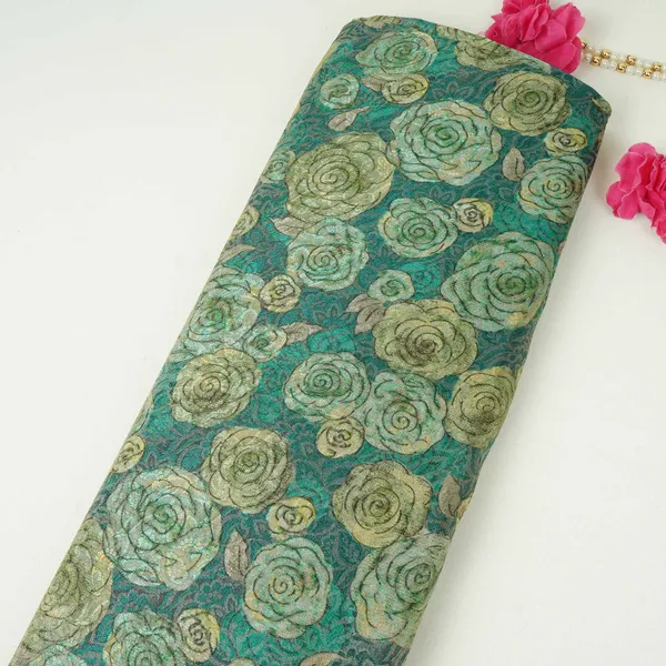 Dark_Teal_Floral_Jacquard_Tissue_Fabric_Mtf_31798_Default_Title