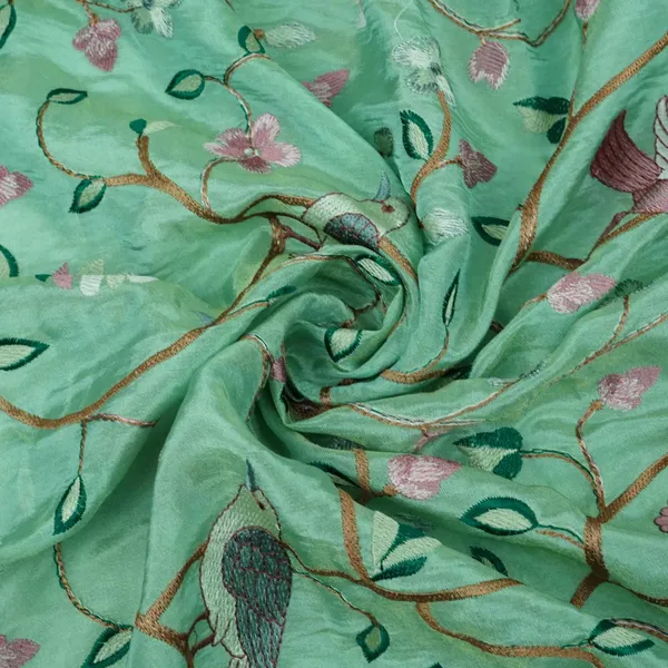 Sage_Green_Floral_Bird_Embroidery_Tissue_Fabric_Vfs_31860_Default_Title
