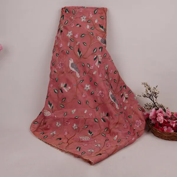 Dusty_Rose_Pink_Floral_Bird_Embroidery_Tissue_Fabric_Vfs_31861_Default_Title