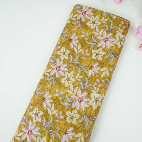 Mustard_Shimmer_Floral_Print_60s_Cotton_Fabric_Pi_31877_Default_Title
