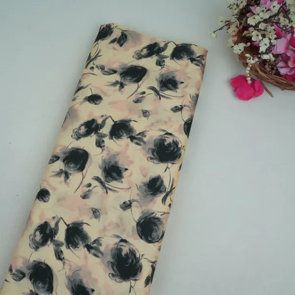 Beige_With_Black_Floral_Print_Modal_Satin_Fabric_Vp_32022_Default_Title
