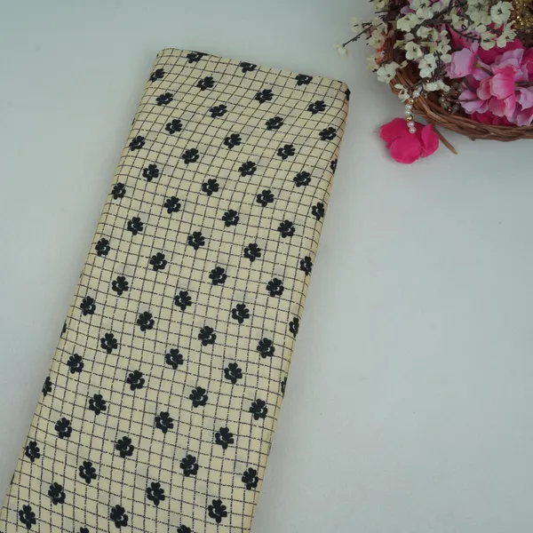 Beige_With_Black_Floral_Check_Modal_Satin_Fabric_Vp_32023_Default_Title