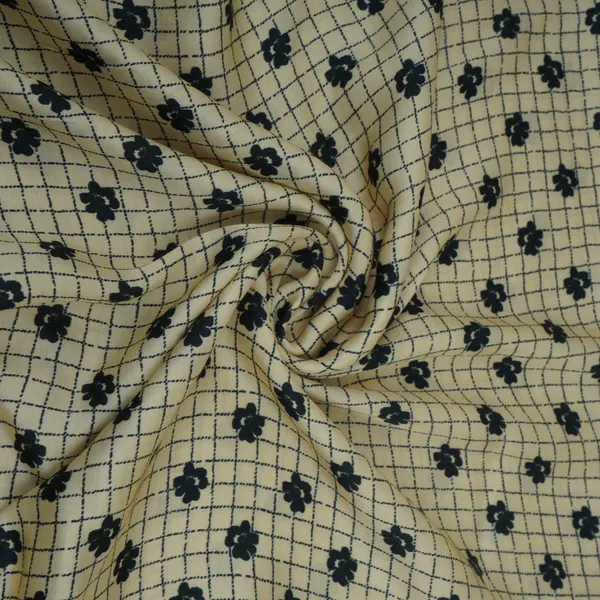 Beige_With_Black_Floral_Check_Modal_Satin_Fabric_Vp_32023_Default_Title