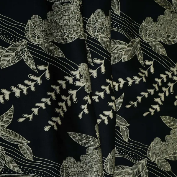 Black_With_Cream_Floral_Print_Modal_Satin_Fabric_Vp_31995_Default_Title