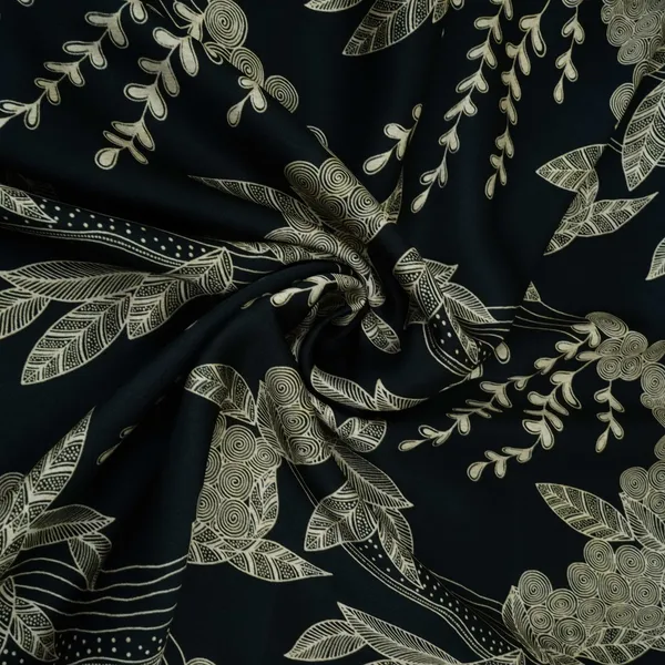 Black_With_Cream_Floral_Print_Modal_Satin_Fabric_Vp_31995_Default_Title