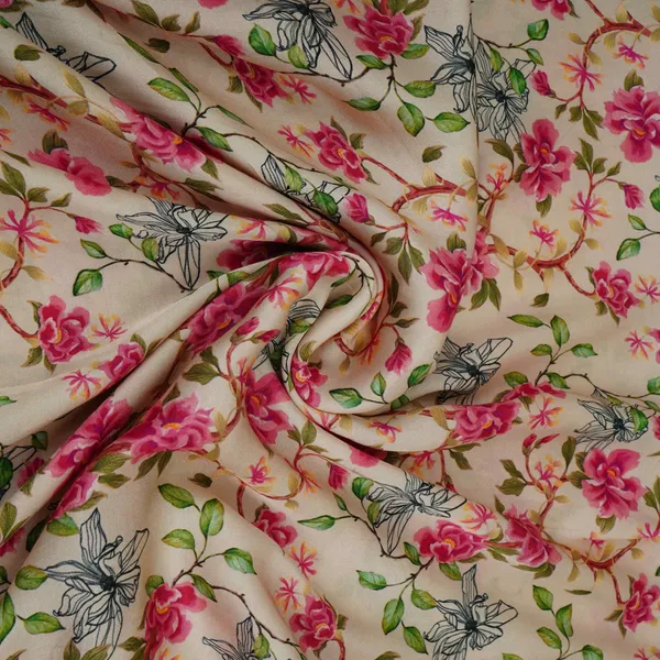 Cream_With_Pink_Floral_Print_Modal_Satin_Fabric_Vp_31996_Default_Title